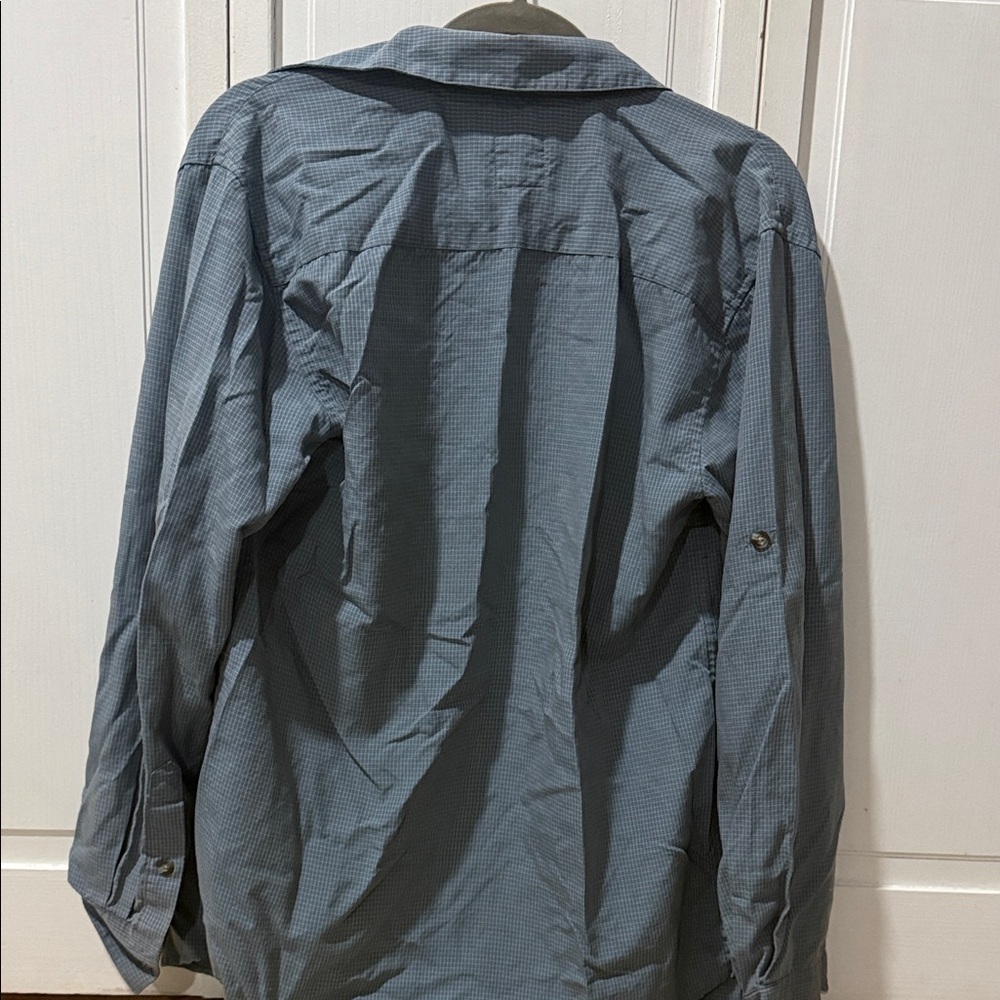 Men's Lightweight Blue Shirt Jacket - Outdoor Performance - Picture 5 of 6